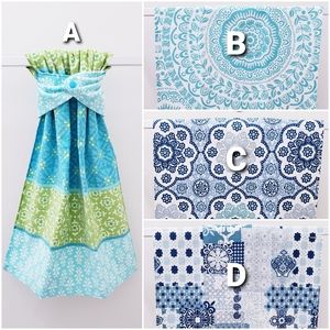 🔥BOGO50%🔥Medallion patterns Hang'N'Snap HAND Towel *Select your snap